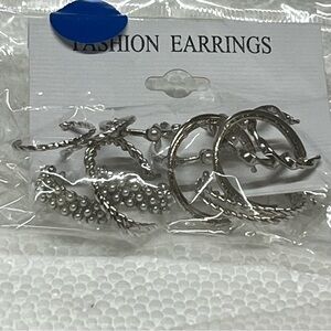 Fashion Jewelry Silver Earrings Set